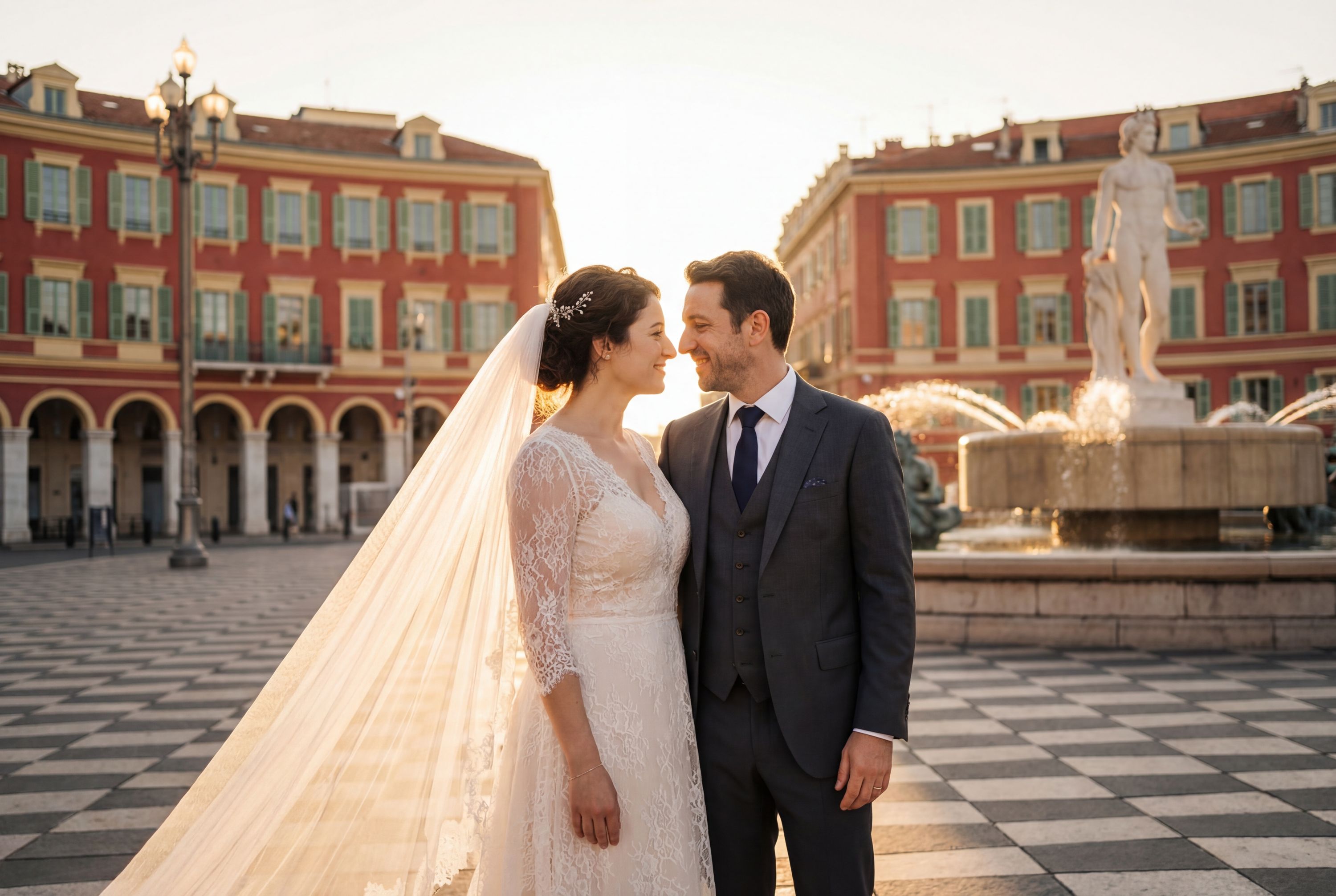 Place Masséna wedding photography Nice 