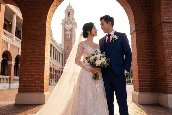 Wedding photography Hong Kong - The University of Hong Kong (Main Building)