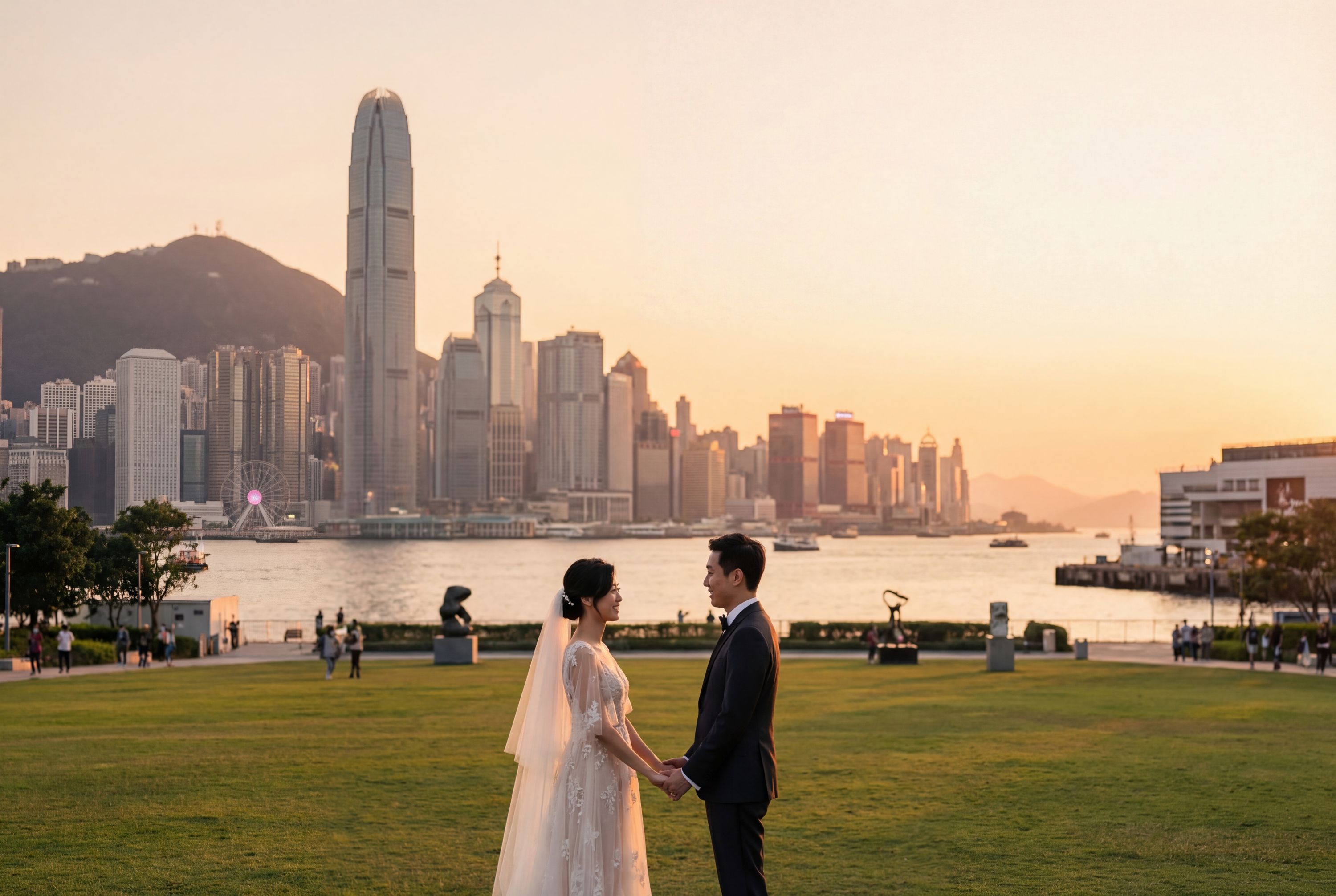 Wedding photography Hong Kong - West Kowloon Cultural District (Art Park)