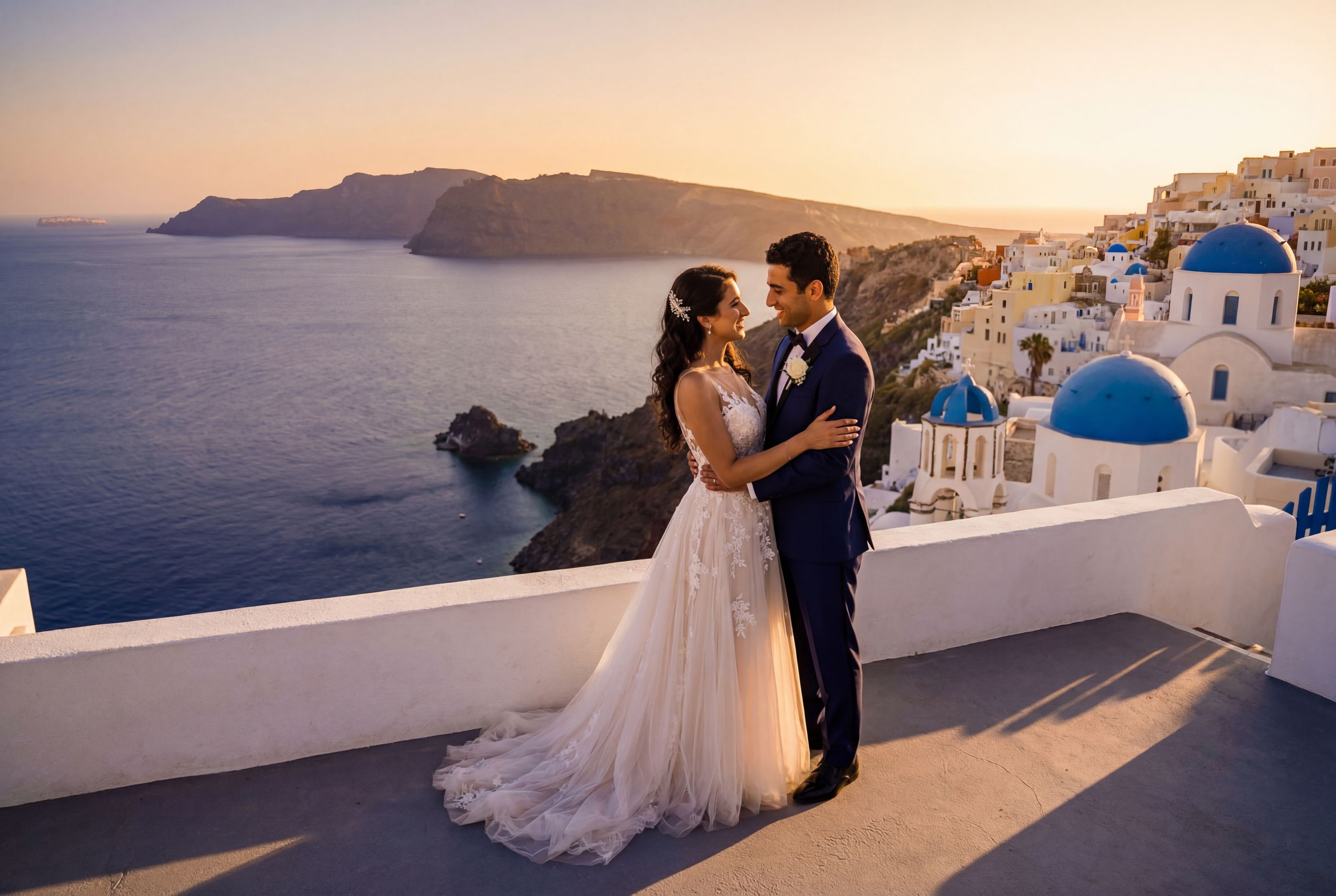 Imerovigli Village wedding photography Santorini 