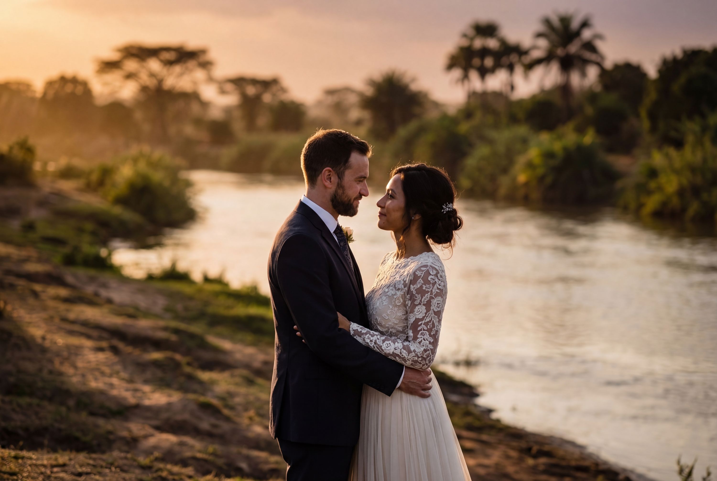 Wedding photography Kankan - Milo River Banks (Rives du Fleuve Milo)