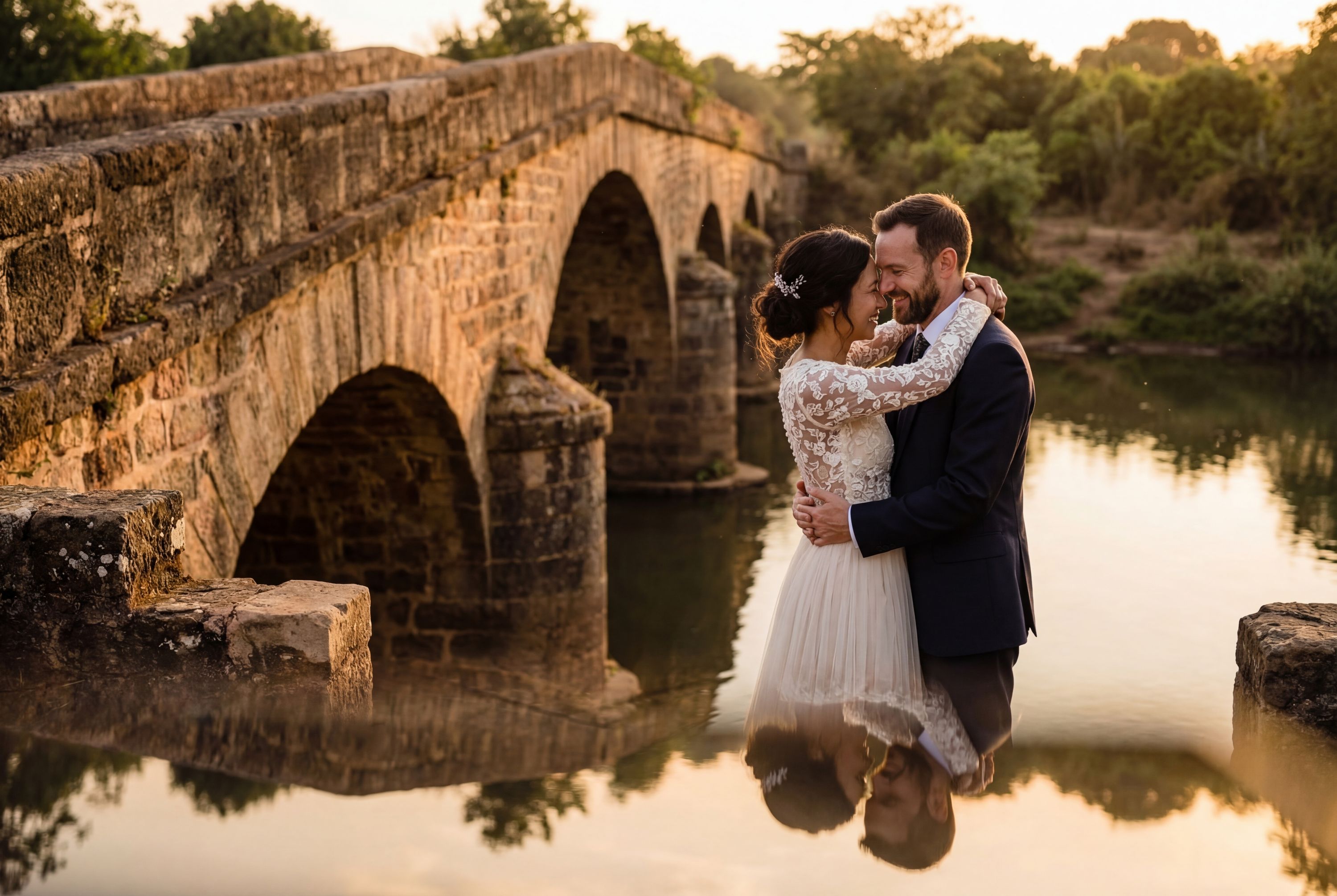 Wedding photography Kankan - Pont sur le Milo (Bridge over Milo River)