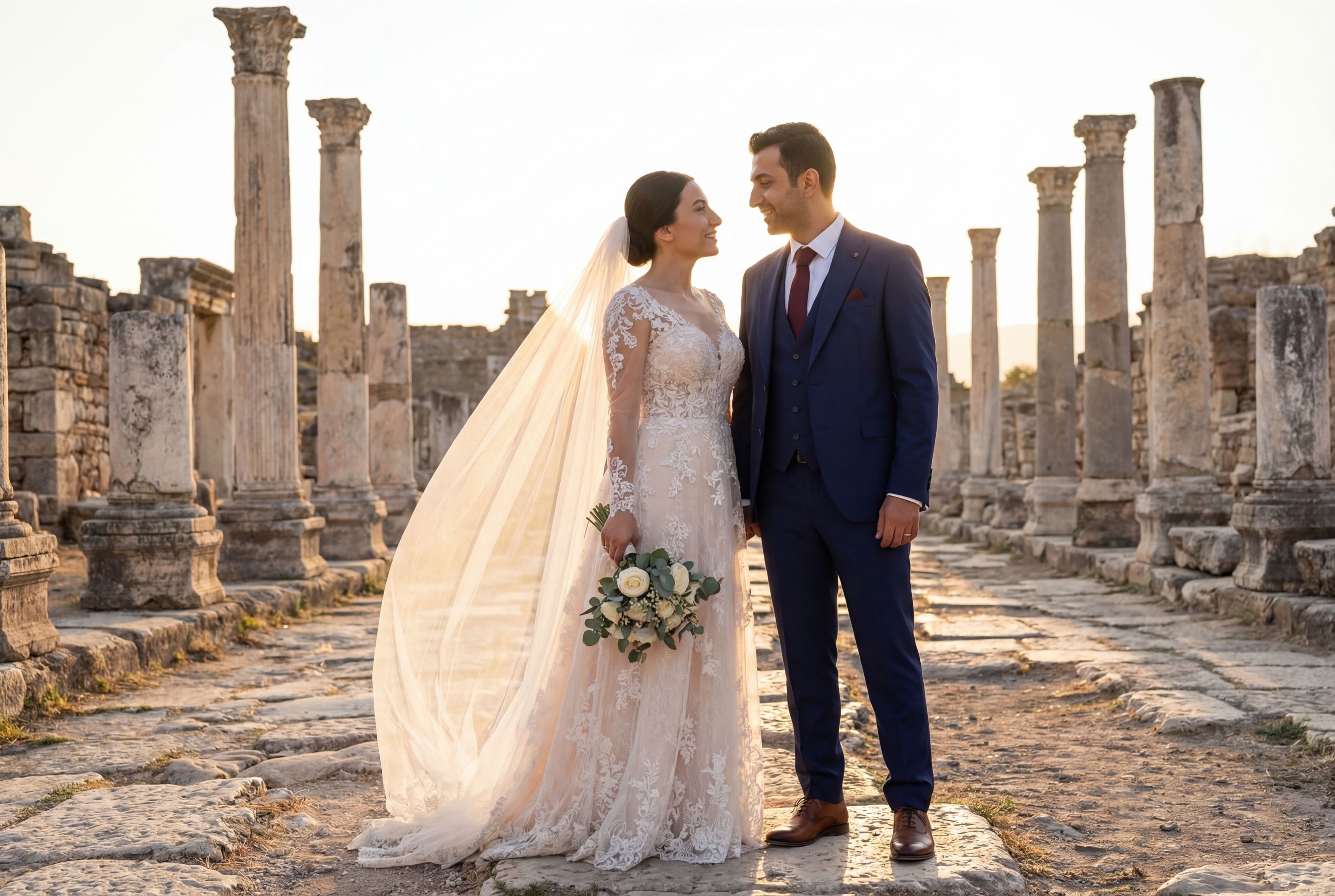 Tripolis Ancient City wedding photography Denizli 