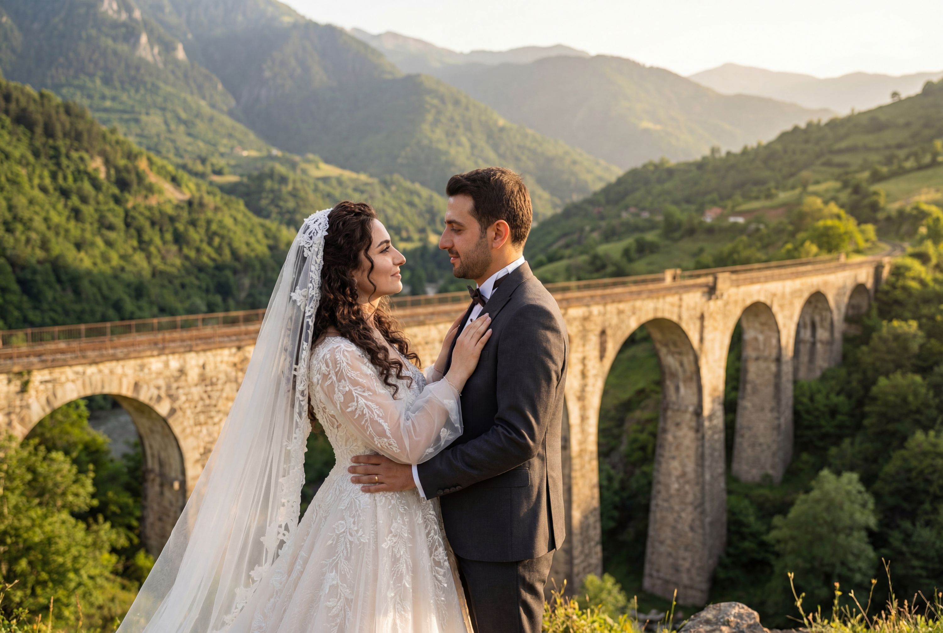 Maradit Viaduct wedding photography Artvin 