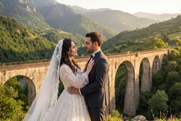 Maradit Viaduct wedding photography Maradit Viaduct wedding photography Artvin