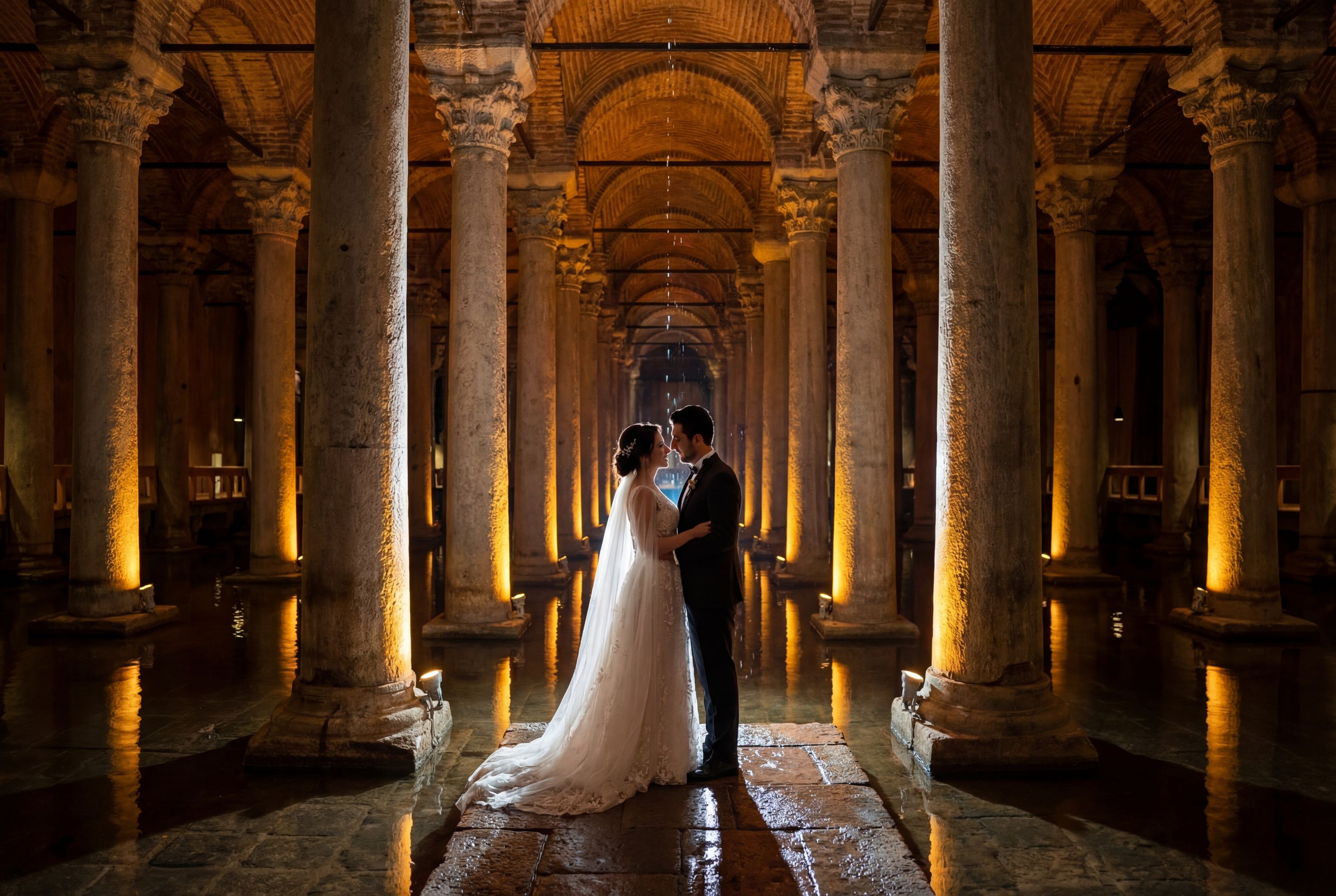 Basilica Cistern wedding photography Istanbul 